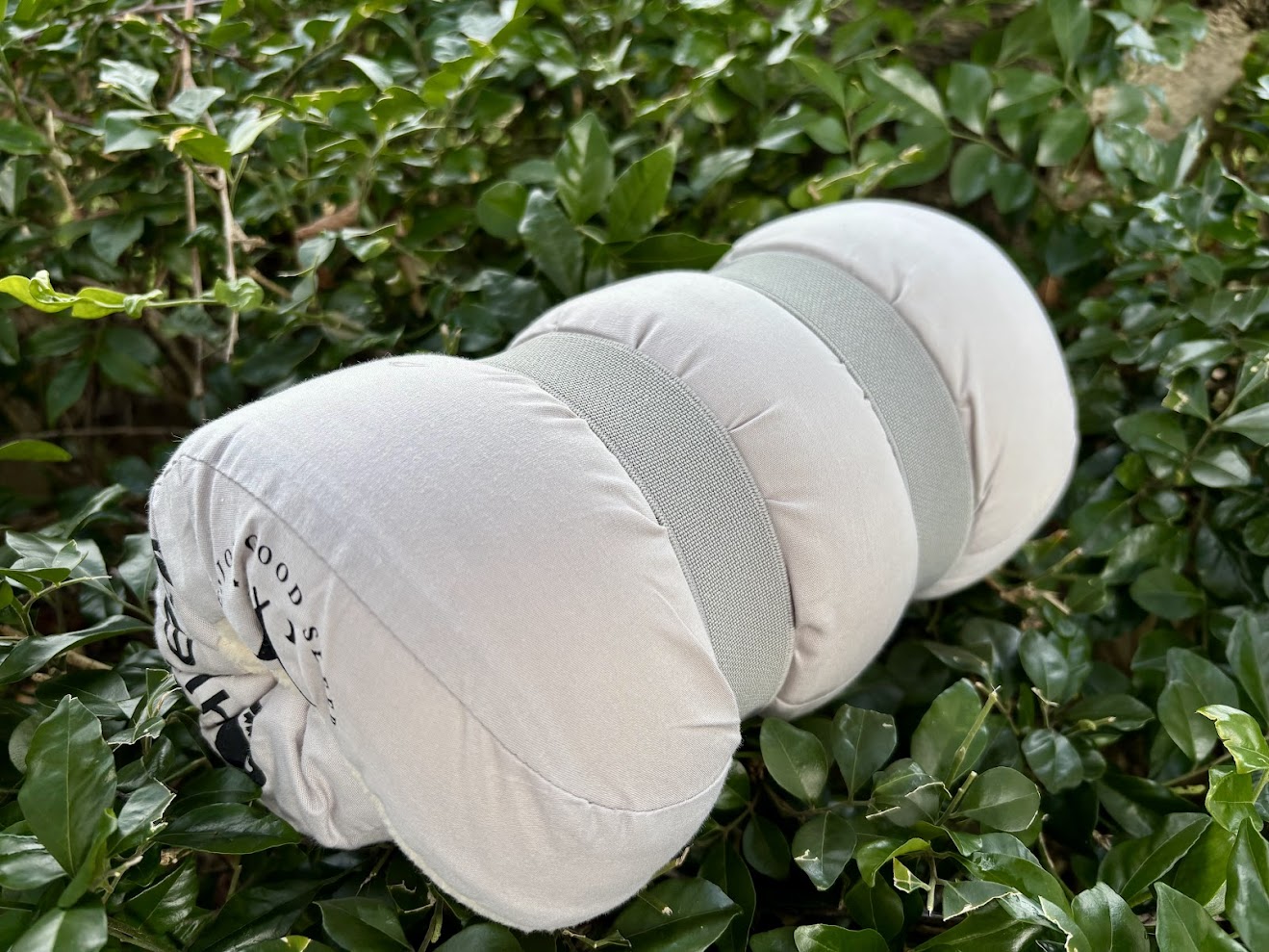 Incuded straps keep the Hikeman pillow rolled up