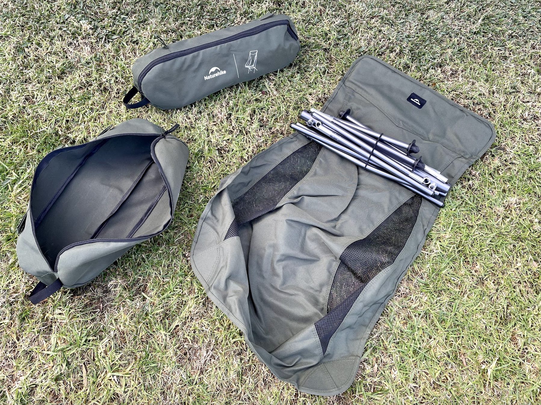 Unpacking the Naturehike camping chair with high backrest