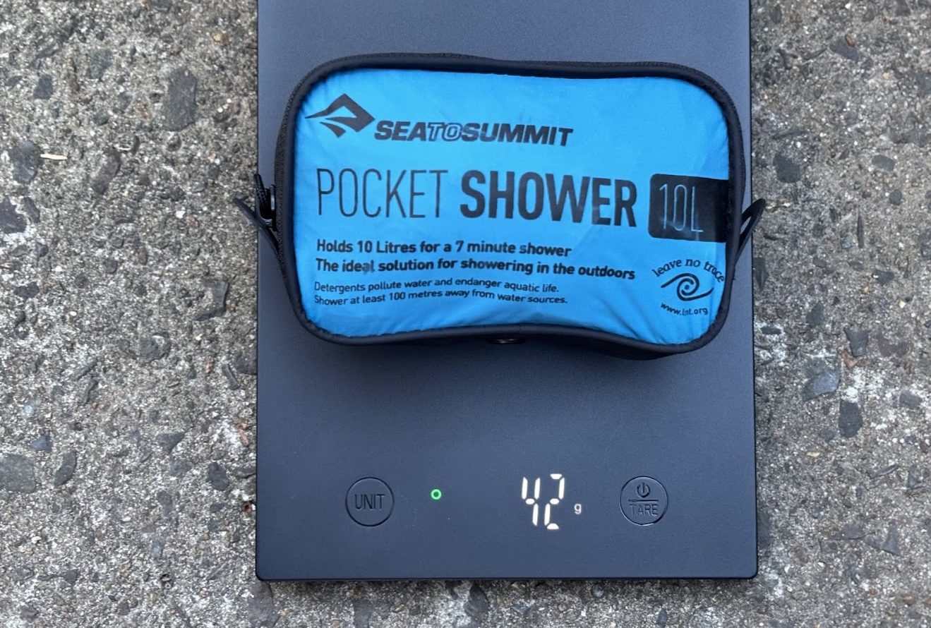 Sea to Summit Pocket Shower only weighing 42G
