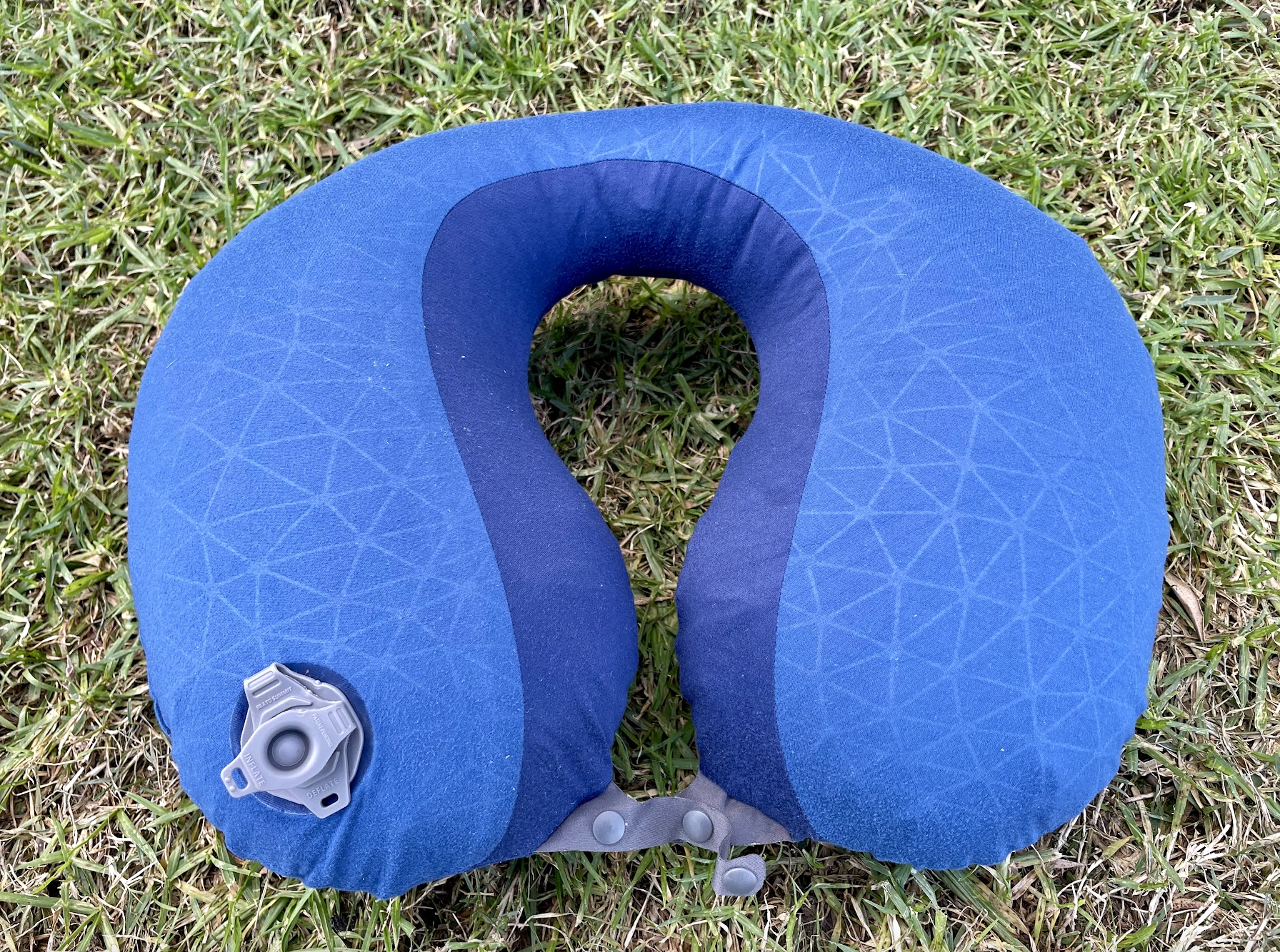 Outer shell of the Sea to Summit Aeros Premium Traveller pillow​ is made from soft 50D polyester knit