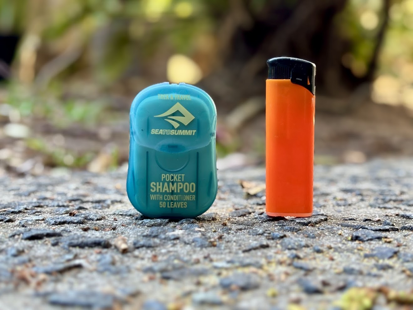 The Sea to Summit pocket shampoo is very compact and easy to store anywhere in your kit