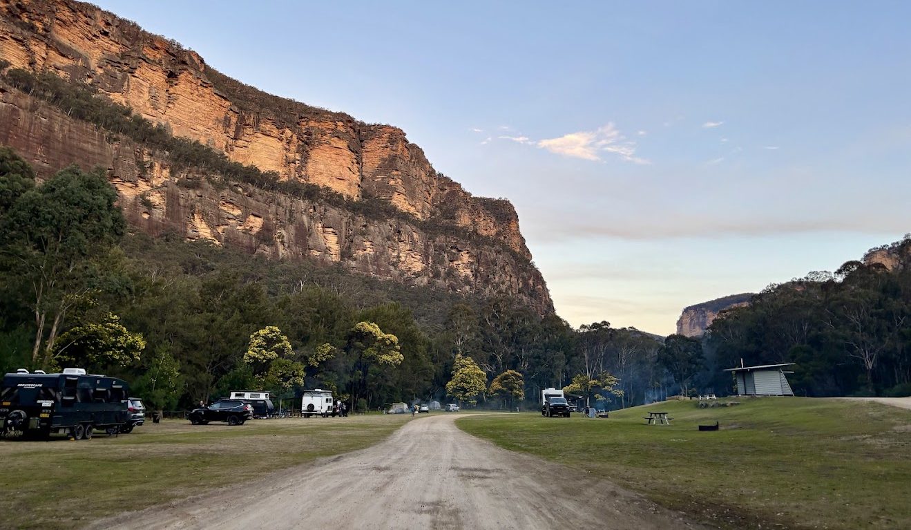 Large camp field at Coorongooba campground​