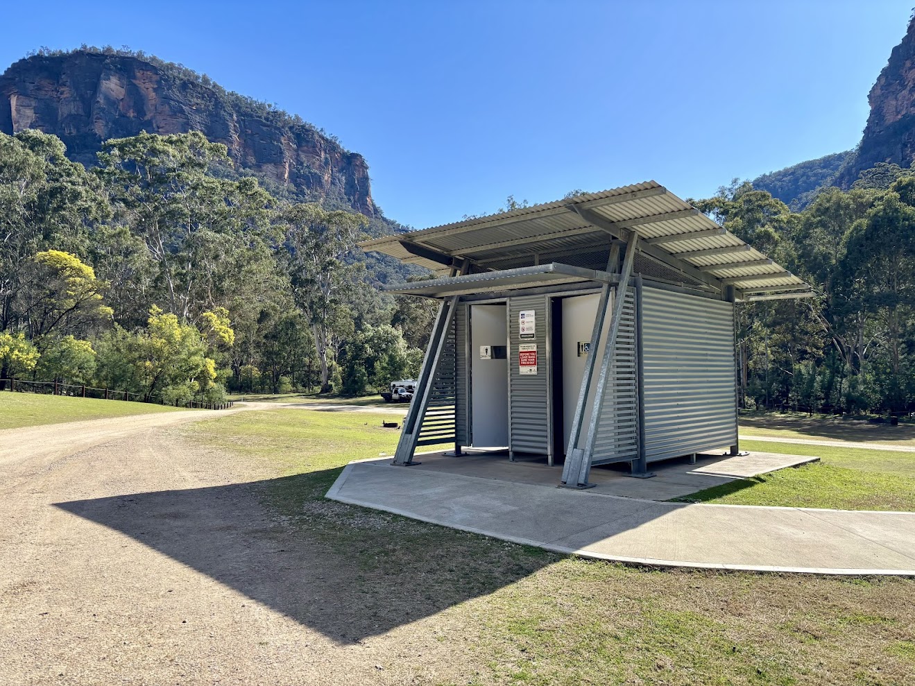 Longdrop Toilet block at Coorongooba campground​