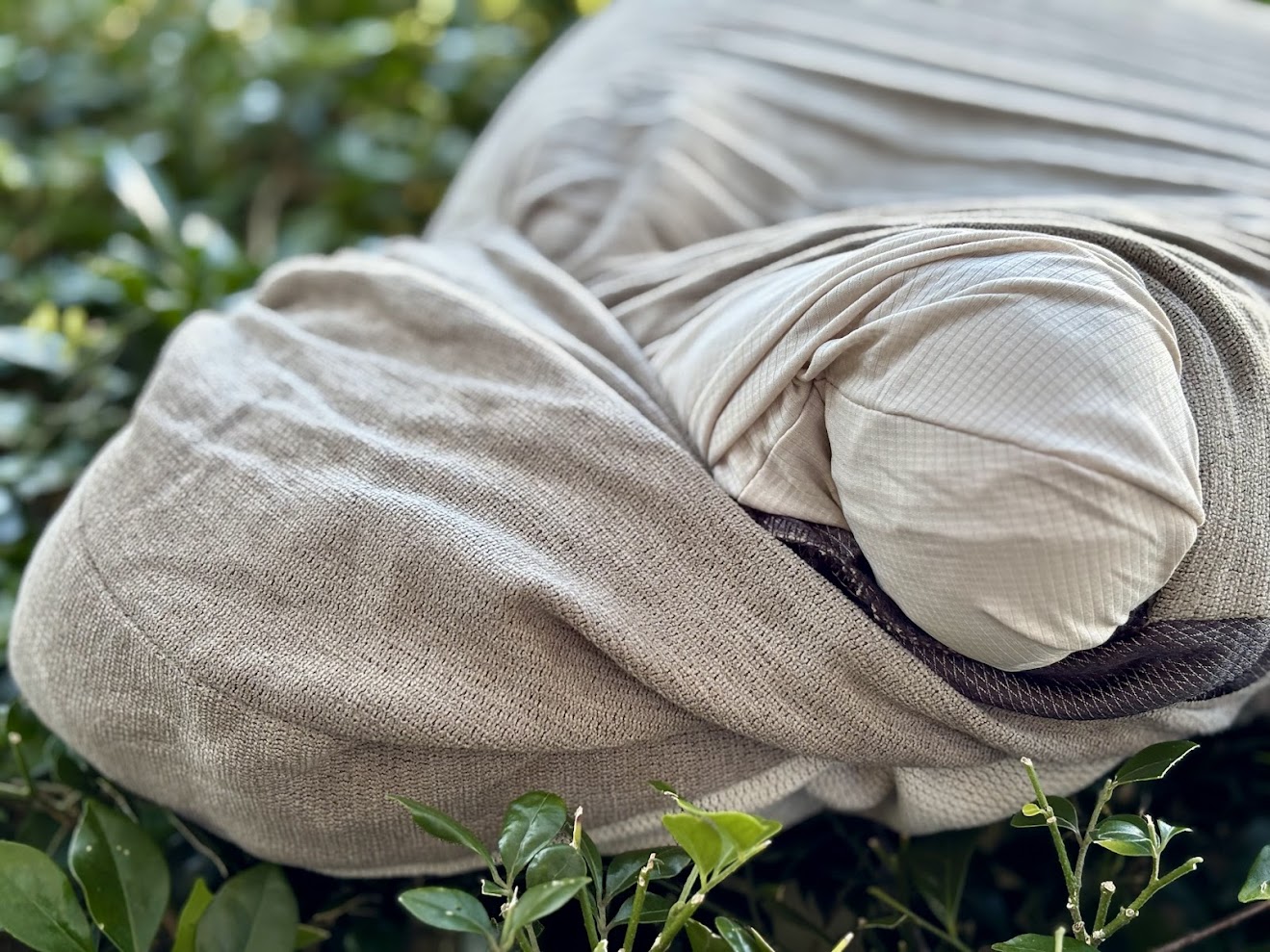 Memory foam inner of the Naturehike washable camping pillow