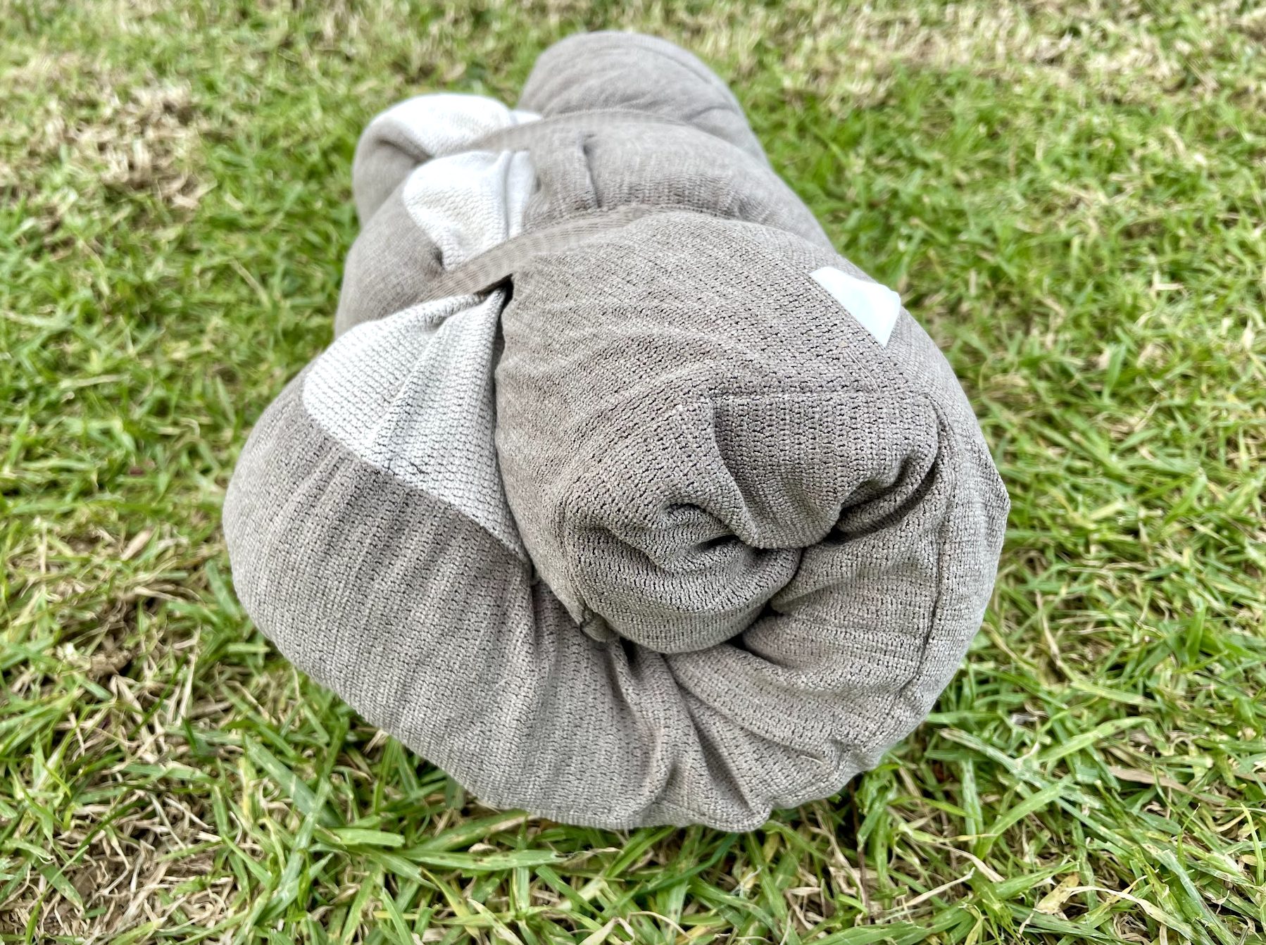 Naturehike travel memory foam pillow folded with straps