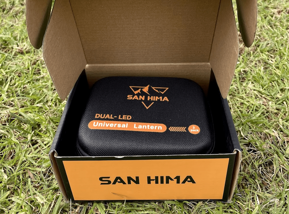 San Hima magnetic camping light​ in packaging