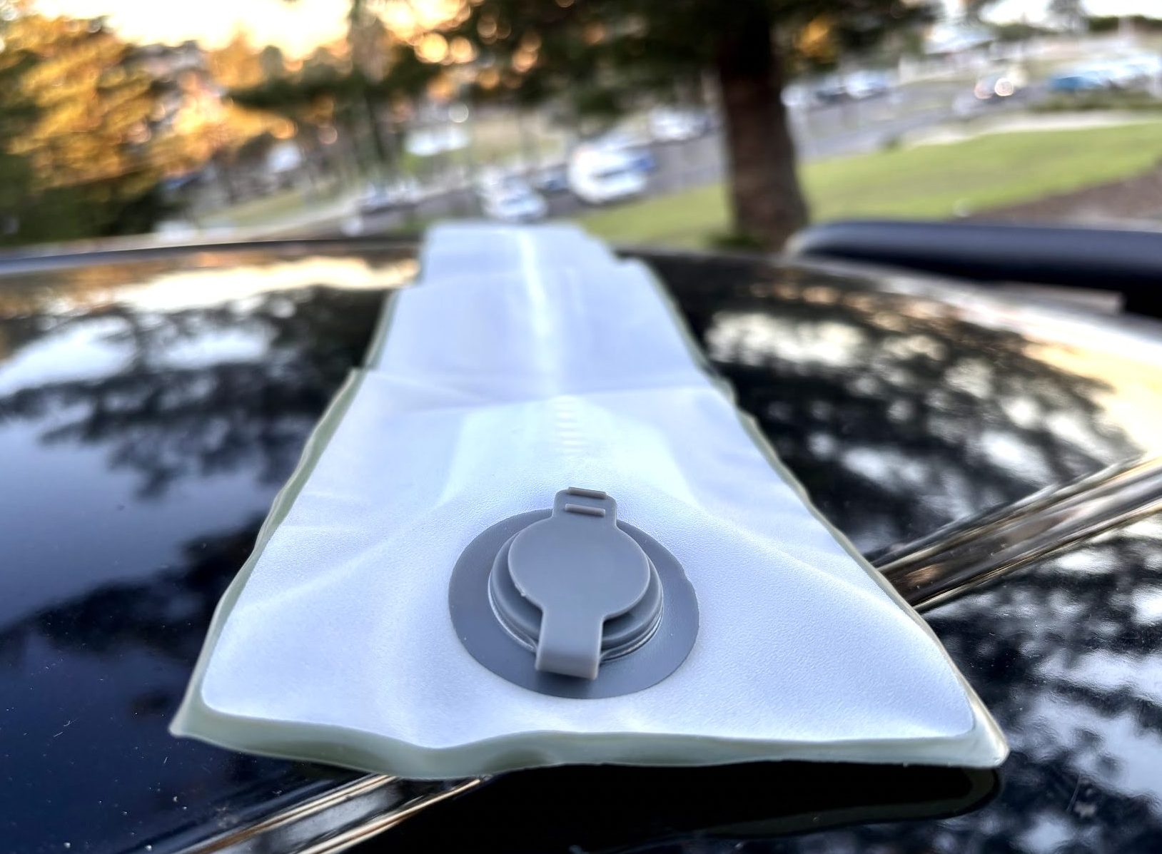 Selorss Inflatable Camping Light Tube Unfolded Bottom View