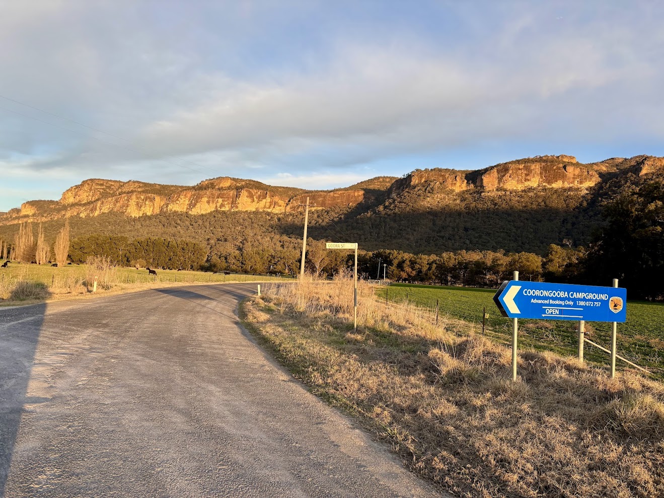 Start of Goora Street entering Coorongooba campground​