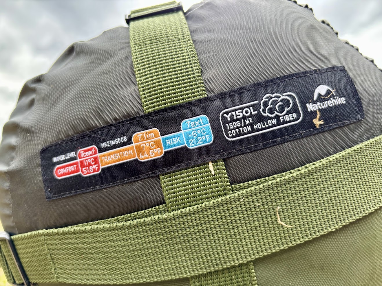 Technical specifications of the Y150L Naturehike sleeping bag