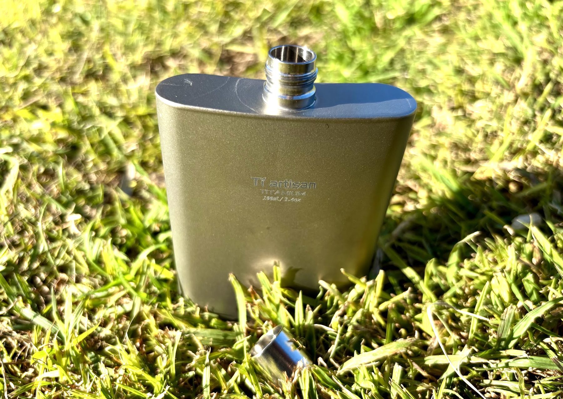 Leakproof seal of the Ti Artisan Titanium flask 100ml