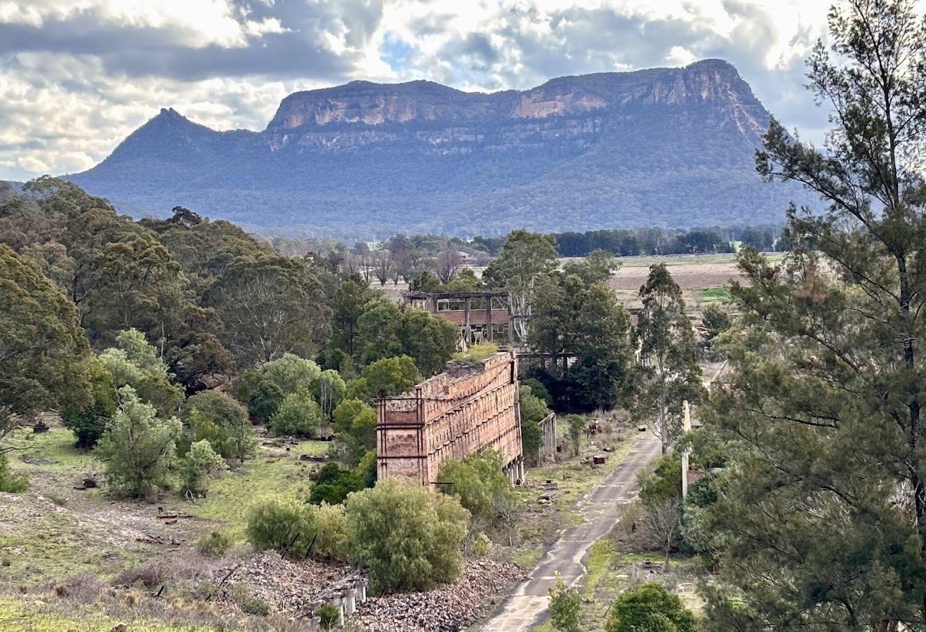 Viewing the Glen David Ruins from the lookout point