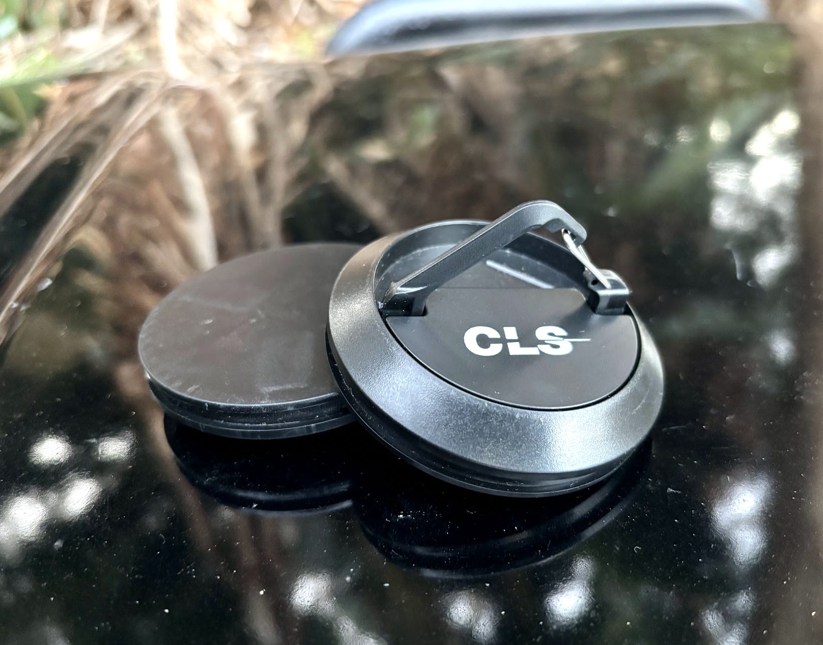 These heavy duty magnetic camping hooks have a sturdy plastic body with a built-in carabiner hook that feels smooth when clipped open and shut