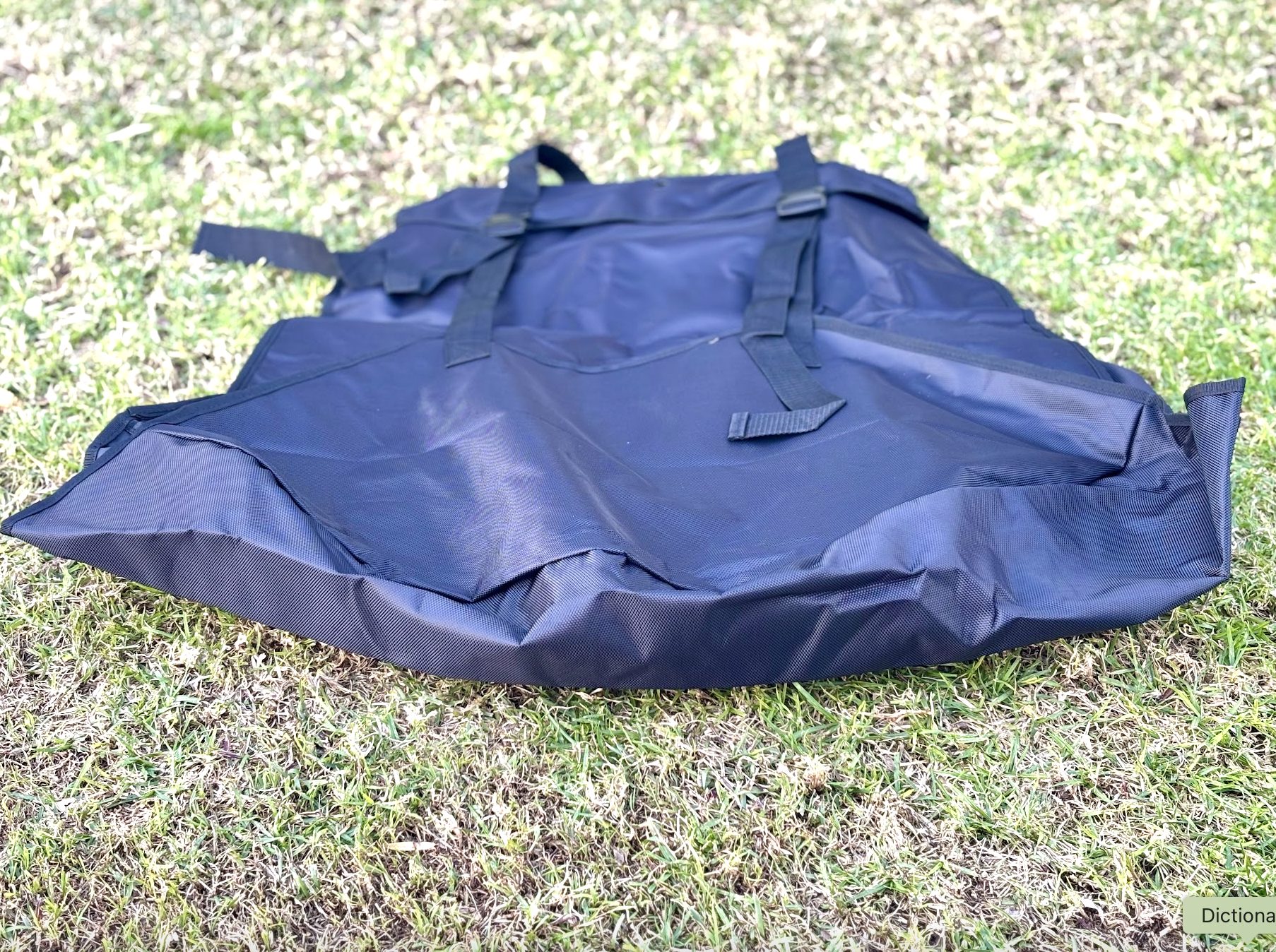 The adjustable strap system on the san hima spare wheel bag makes it a breeze to install