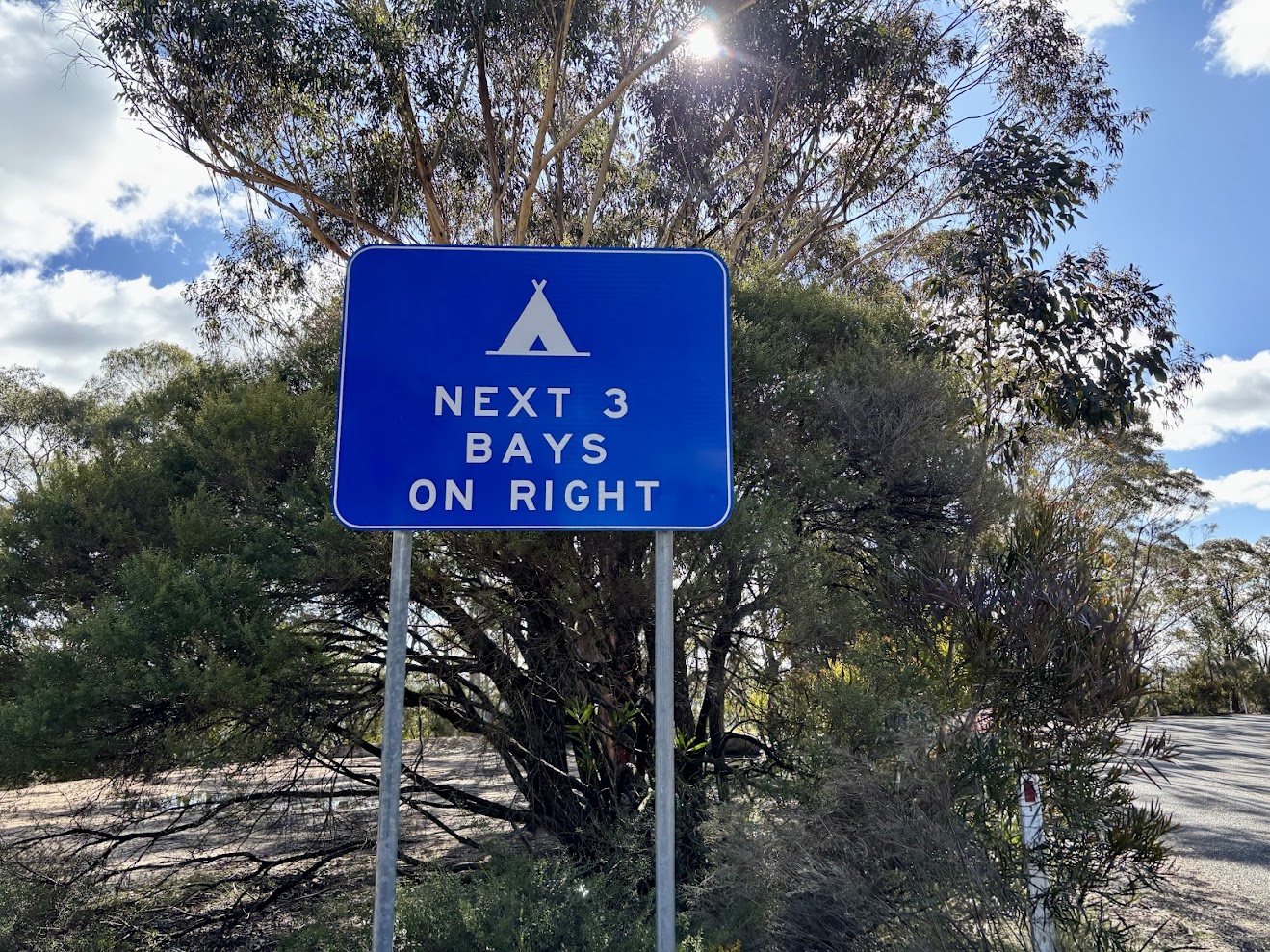 Camping Sign at mt york campground