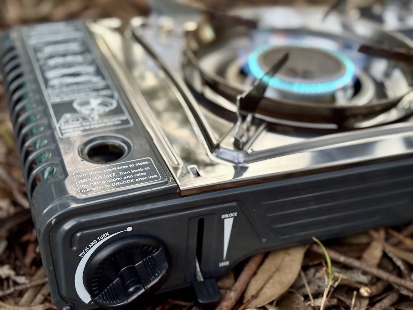 Cooking on Dune 4WD Dual Burner Butane Stove