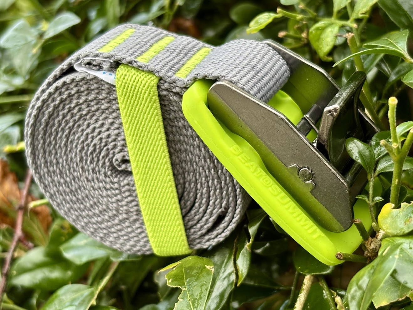 Folded Sea to Summit Bomber Tie Down Straps