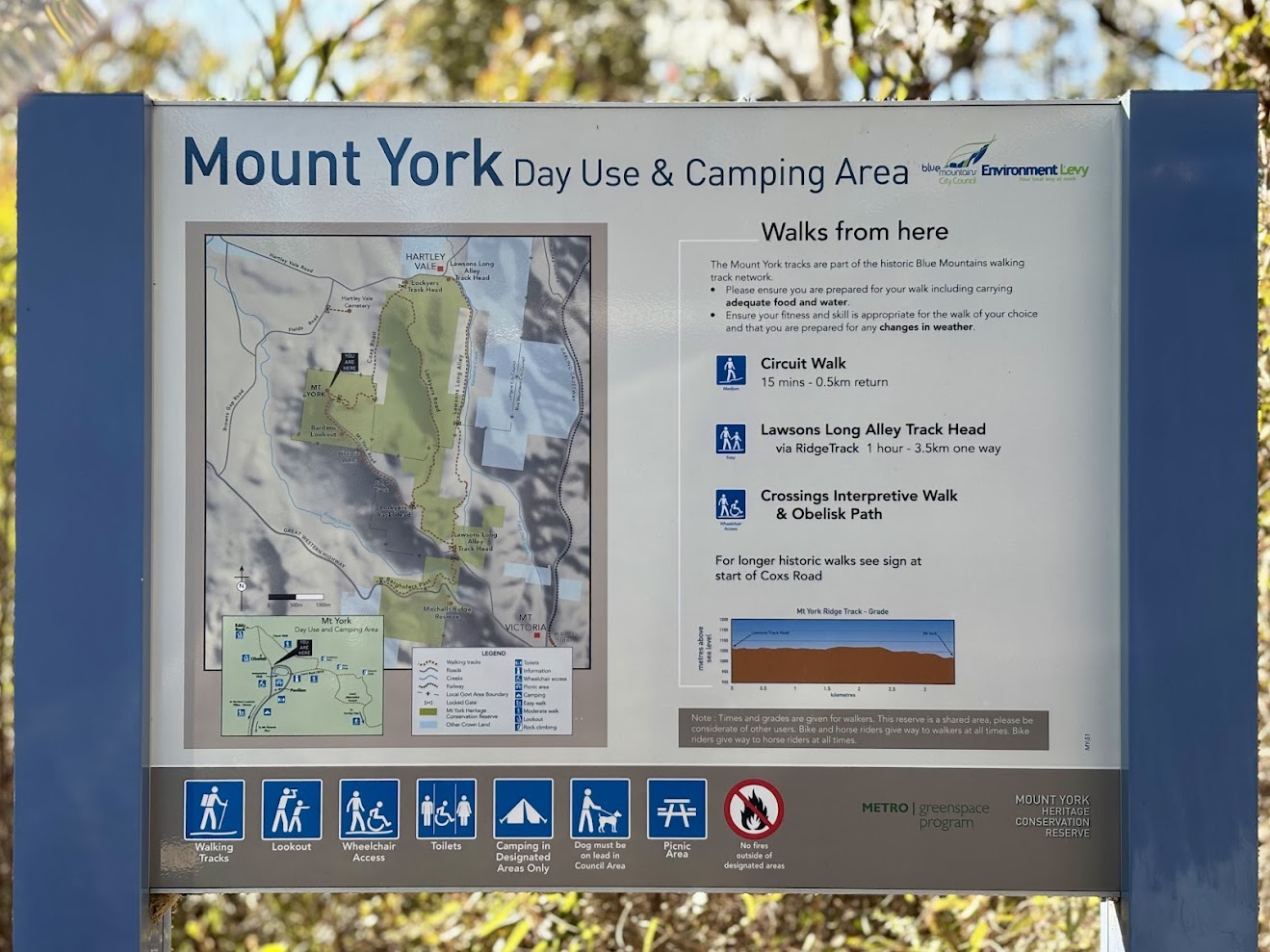 Information on Camping and Hikes at Mount York campground