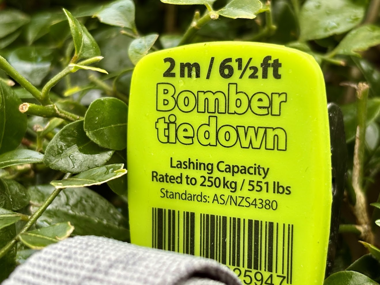 Label of the Sea to Summit Bomber Tie Down Straps