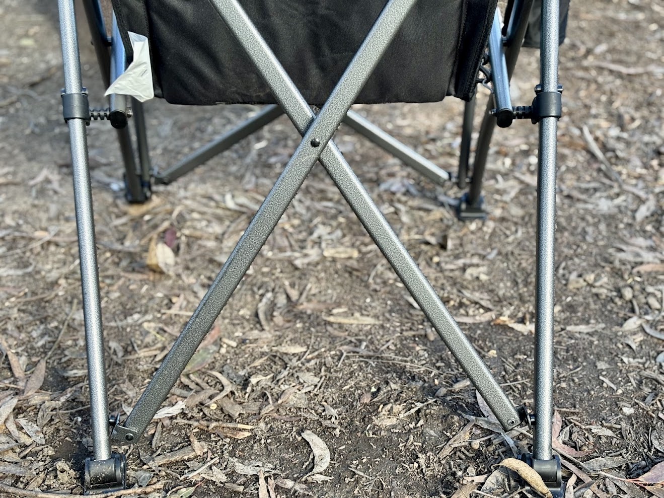 Leg frame of Wanderer camp chair at campside