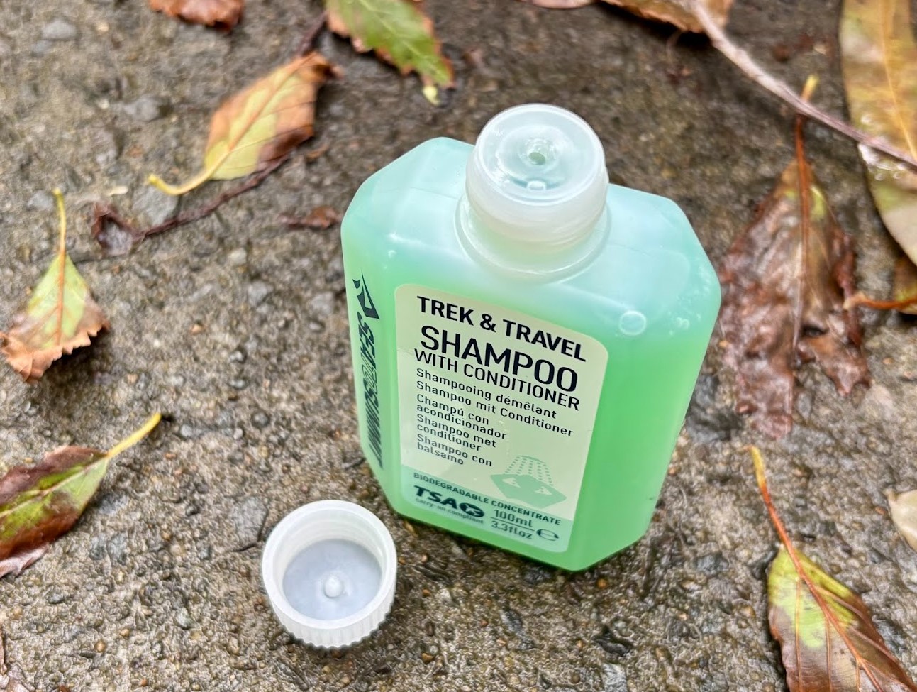 Nozzle taken off the Sea to Summit shampoo with conditioner