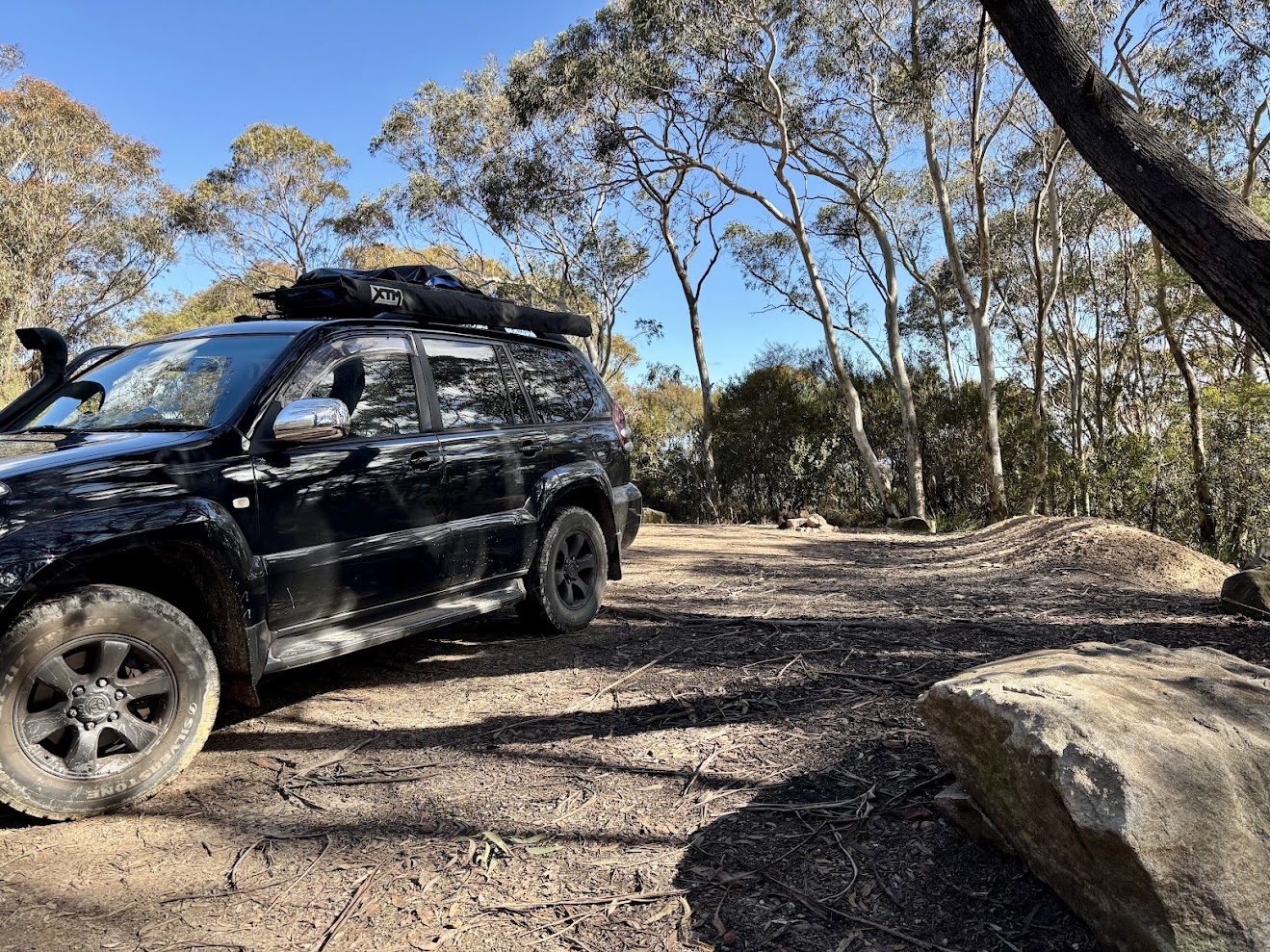 Parking area at mt york campground