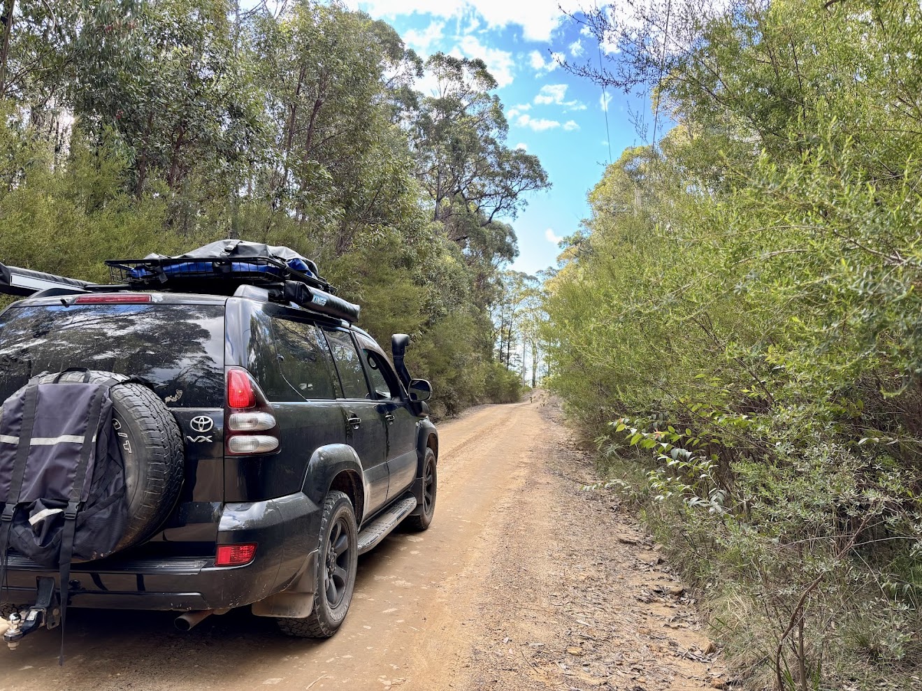 4WD Entrance road to get to Burralow Creek Campground