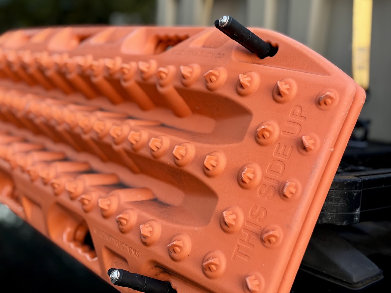 At 3.4kg each, the Maxtrax MK2​ recovery boards are light enough to carry on a roof rack