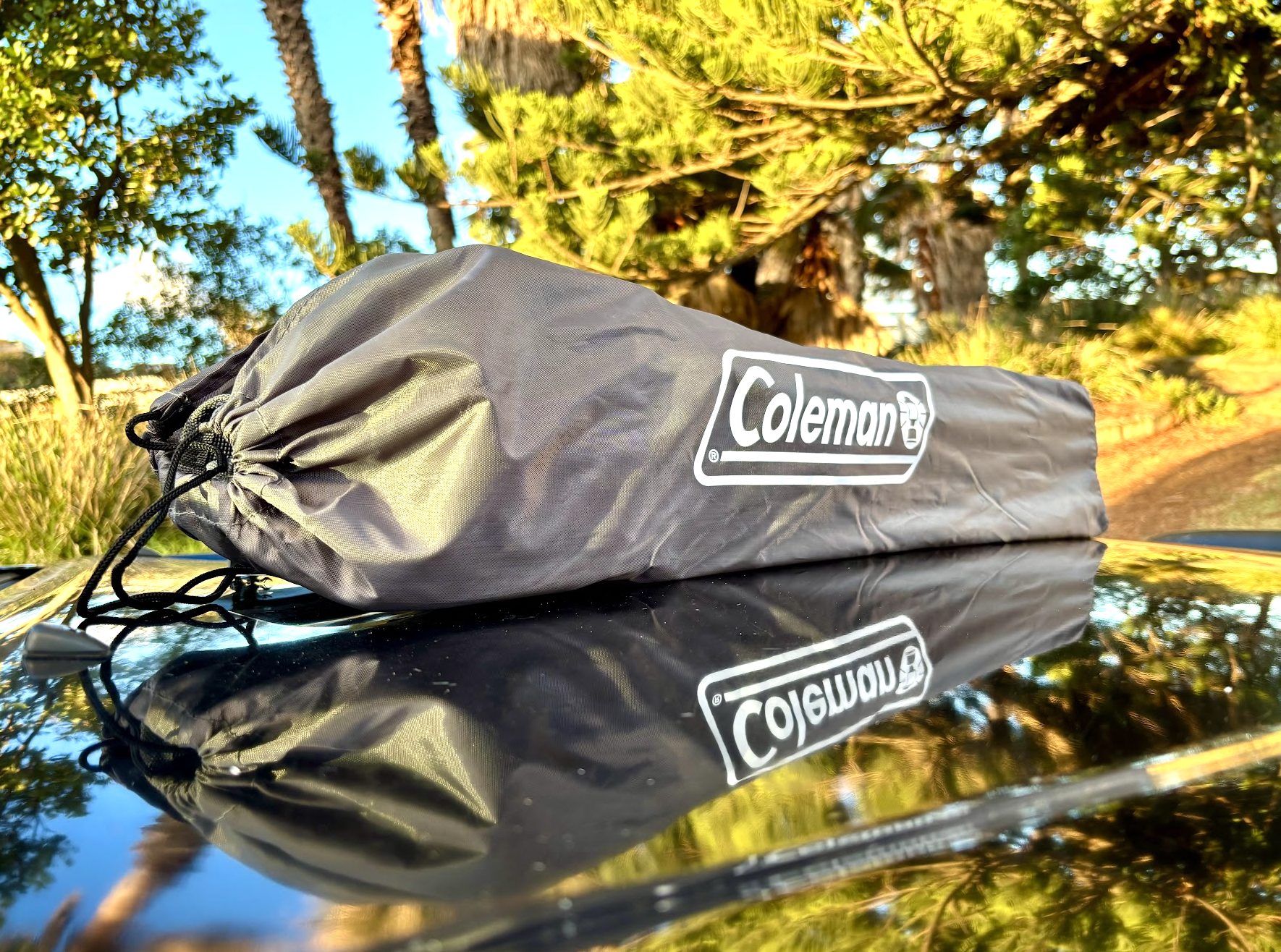 Coleman camping chair in carry bag