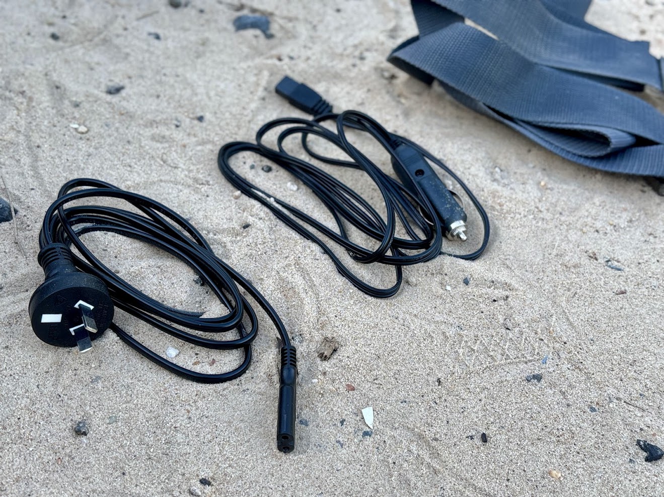 A significant plus is that the XTM 12l fridge comes with charging cables for both 12V operation in the car and 240V operation at home