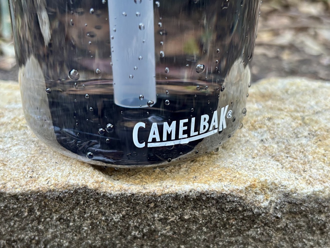 Testing the Camelbak Eddy+​ water bottle in charcoal colour with 1L capacity