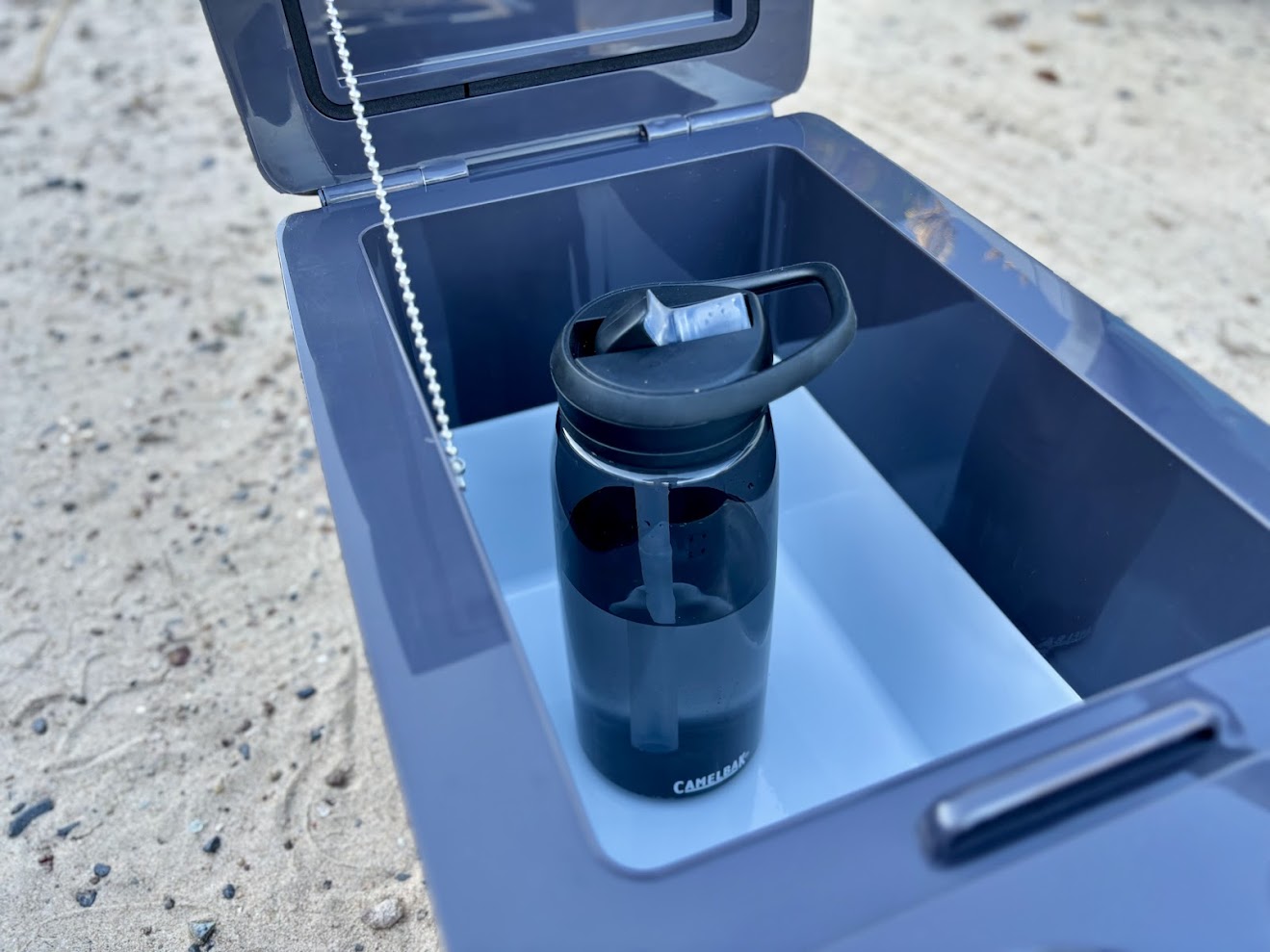 The 12L capacity of this compact XTM fridge is ideal for a day trip to pack lunch for a small family