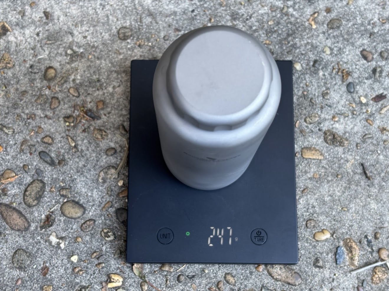 The Boundless Voyage Titanium Water Bottle (1050ml) only weighs 247 grams