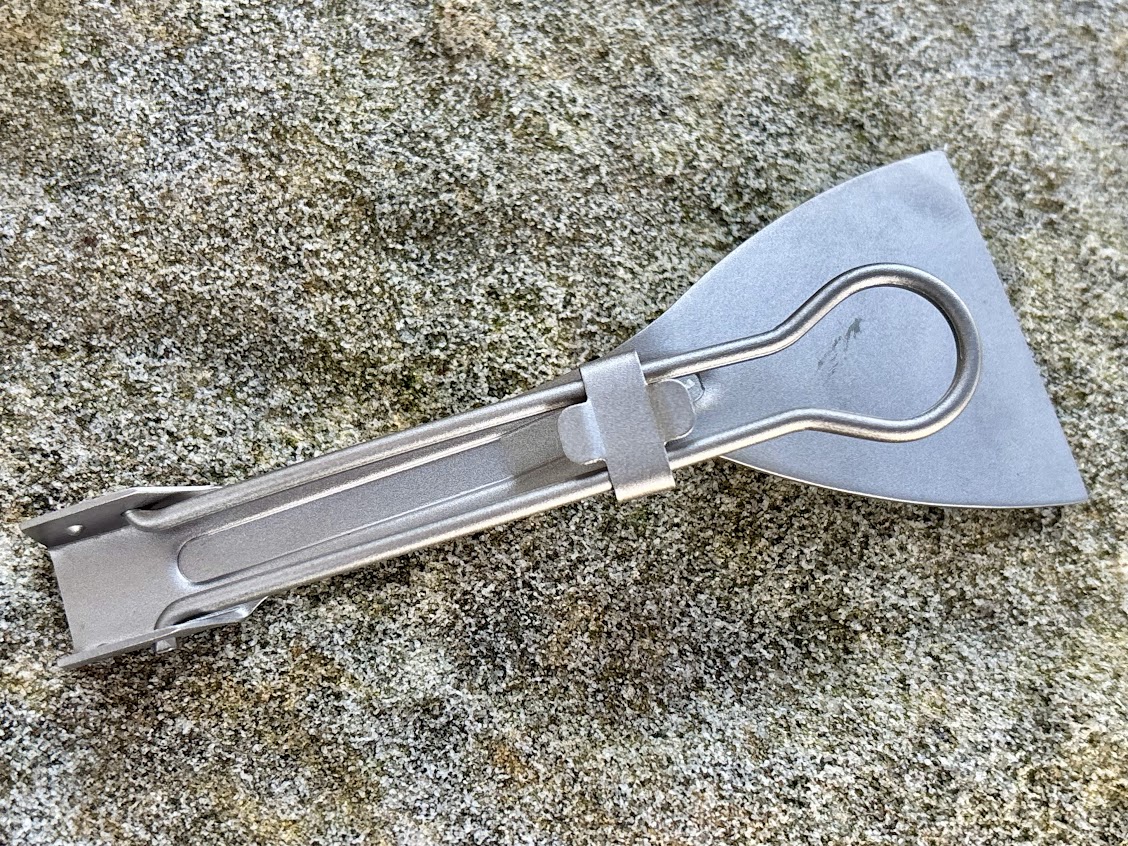 The Boundless Voyage titanium spatula​ is incredibly strong for its weight, completely corrosion-resistant and heat-resistant