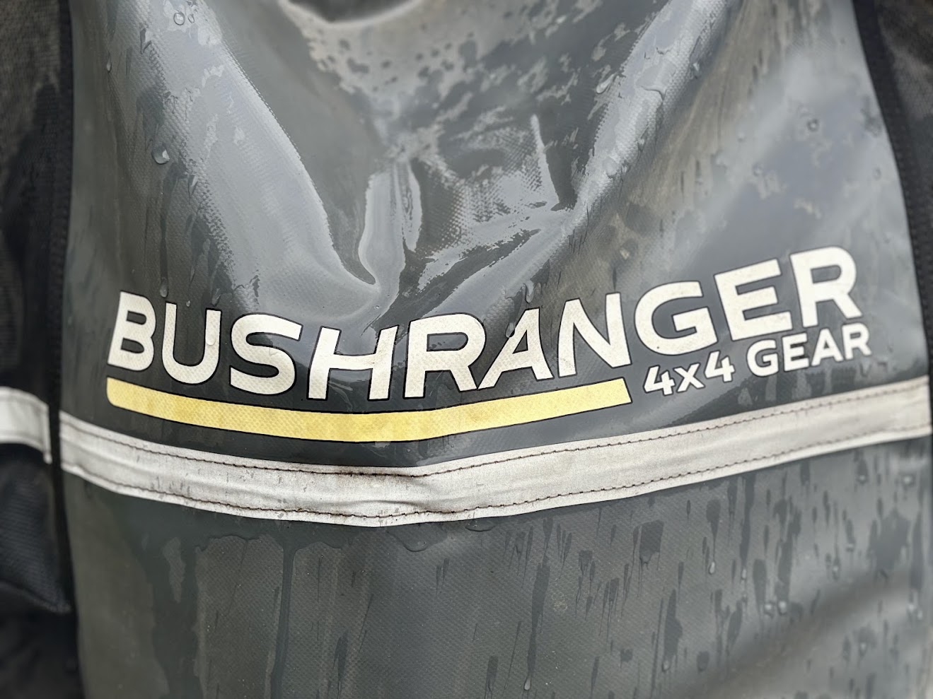 The Bushranger wheelie bin is a structured piece of gear with a thick, self-supporting base and rigid walls