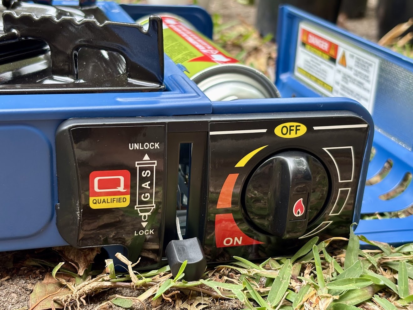 The Companion butane stove includes a twin release safety valve and a safety alignment mechanism for the butane cartridge