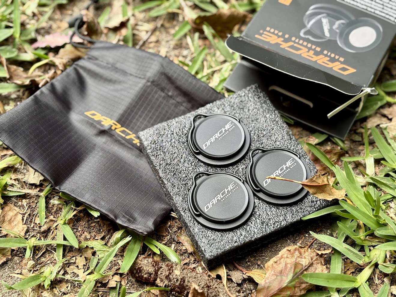 The Darche Magic Magnets arrive with a neat little drawstring bag
