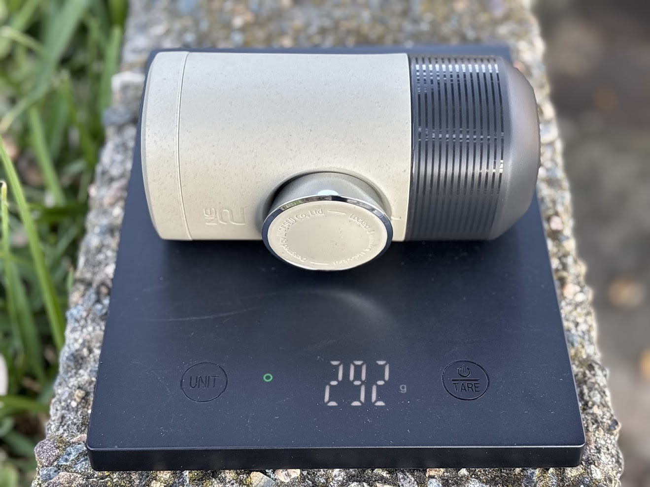 The Wacaco Minipresso NS2​ is barely noticeable in my pack at just 290 grams