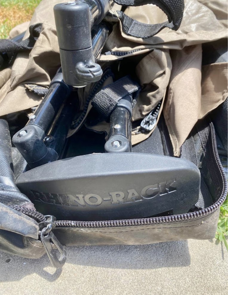 The arms of the Rhino Batwing awning are made from strong anodised alloy and the hinges are very tough