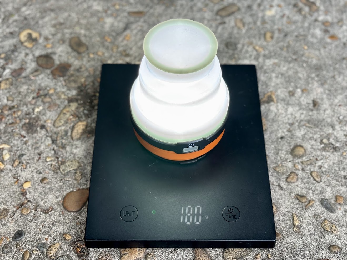 The darche compact solar lighting is incredibly light at a negligible 180 gram