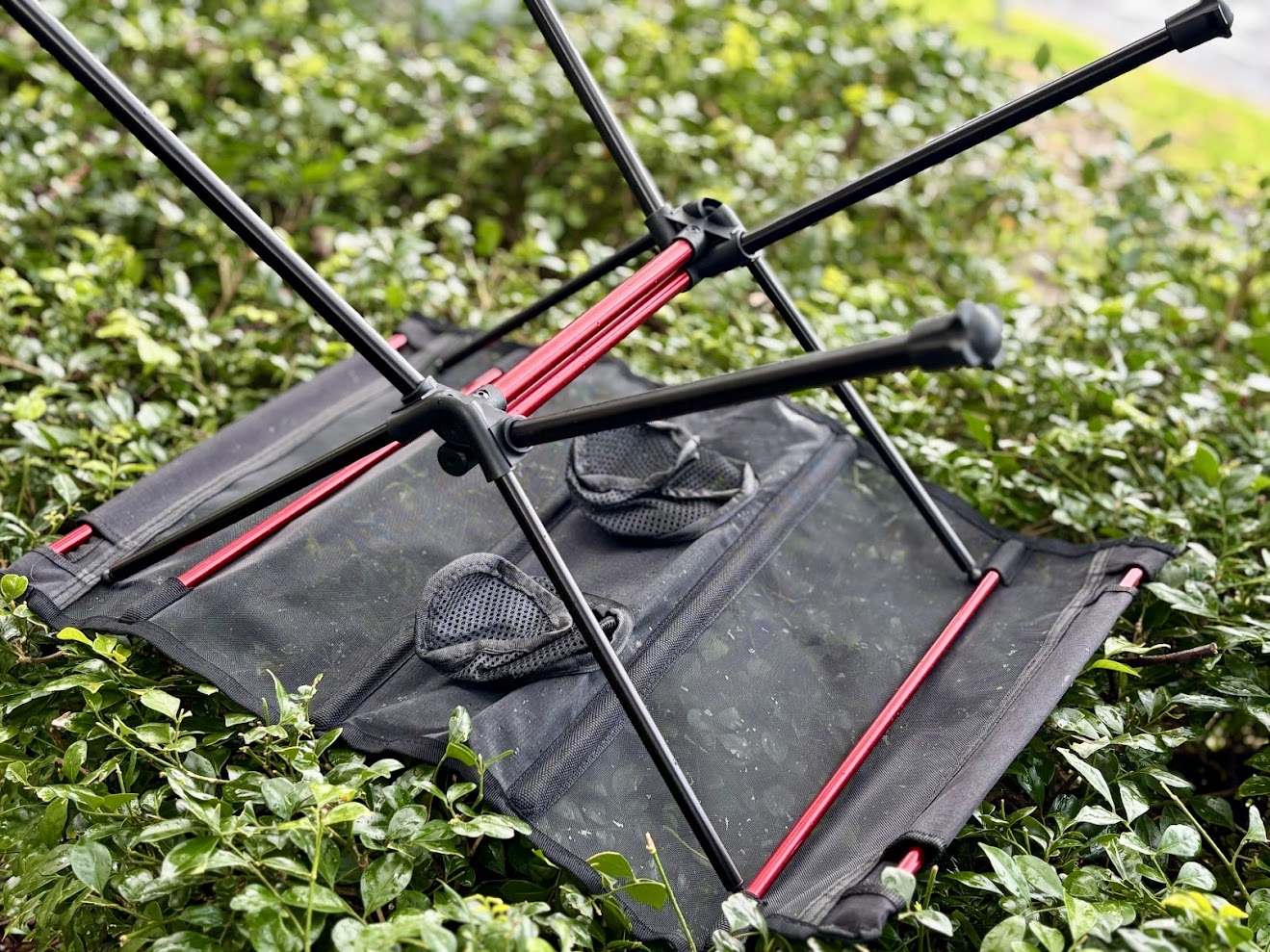 The ease of setup pof the Naturehike folding camping table is a massive win for when you're tired at the end of a long day of adventuring