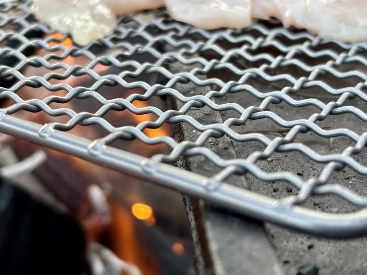 The entire Boundless Voyage titanium grill is made from 99.8% titanium which is incredibly strong an indestructible