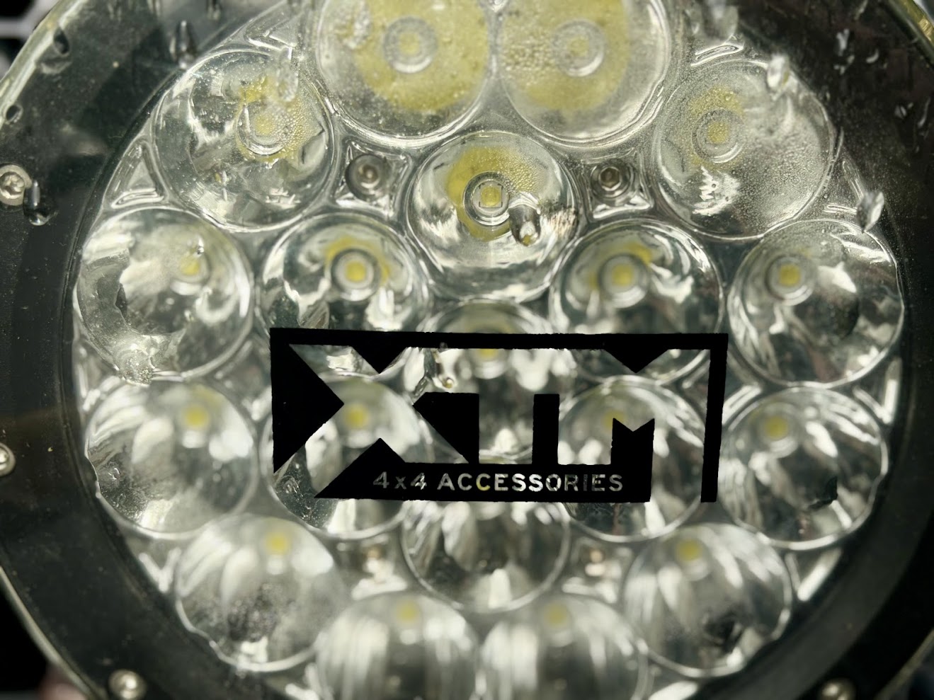 The lens of the XTM spot lights are made from tough polycarbonate to handle impacts from stones and other road debris without cracking