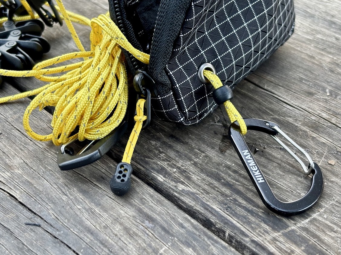 The line of the Hikeman portable camping clothes line​ is made from a UHMWPE material known for its incredible strength and durability