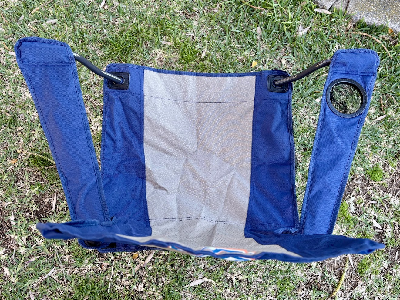 The seat of the BCF Getaway Quad Folding Chair is wide and roomy and the high back provides excellent support