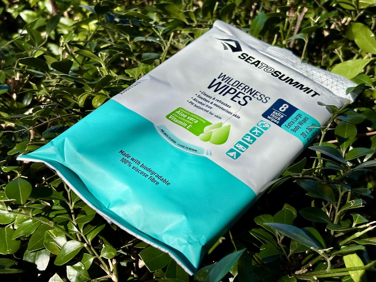 The wilderness wipes come in a resealable packet that feels sturdy and well-made