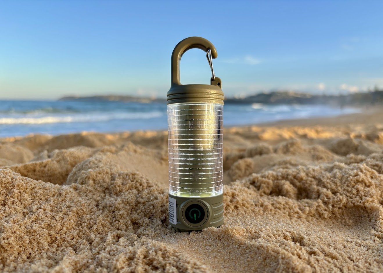 This mini LED camping light is small and lightweight and fits comfortably in your hand
