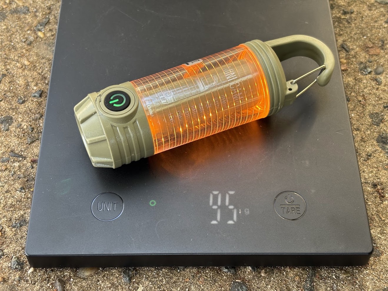 This mini led camping light​ is incredibly lightweight (95g) and won’t add any noticeable bulk to your kit