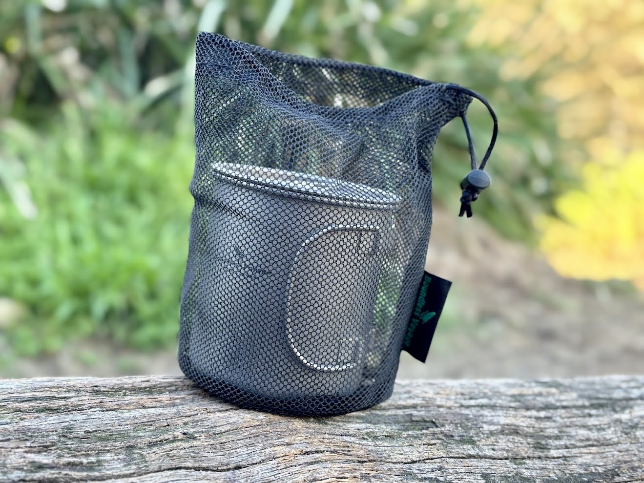 This titanium cup from Boundless Voyage comes neatly packaged in a sturdy drawstring storage bag