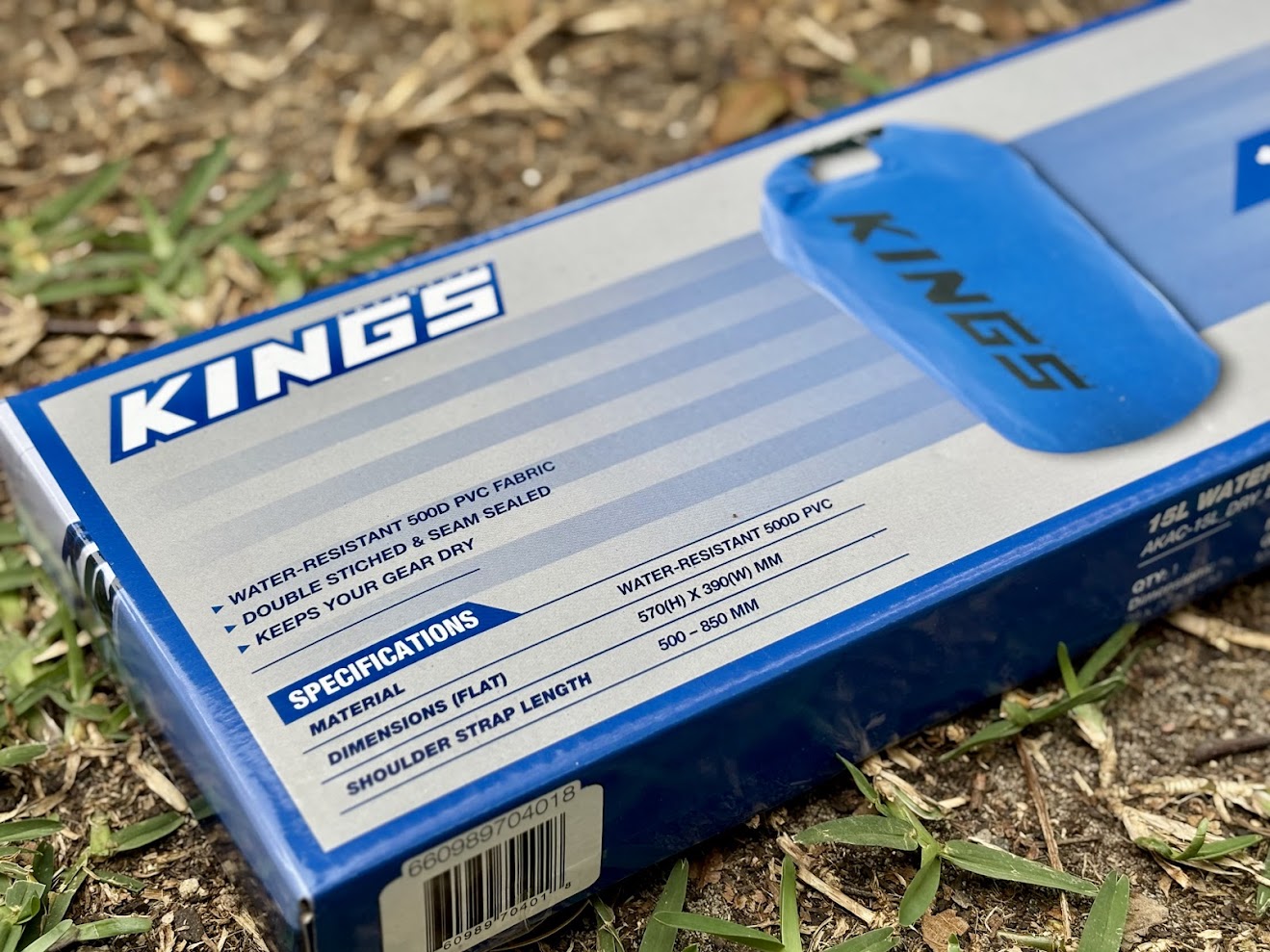 Unboxing the Kings 15l dry bag​ with included shoulder strap