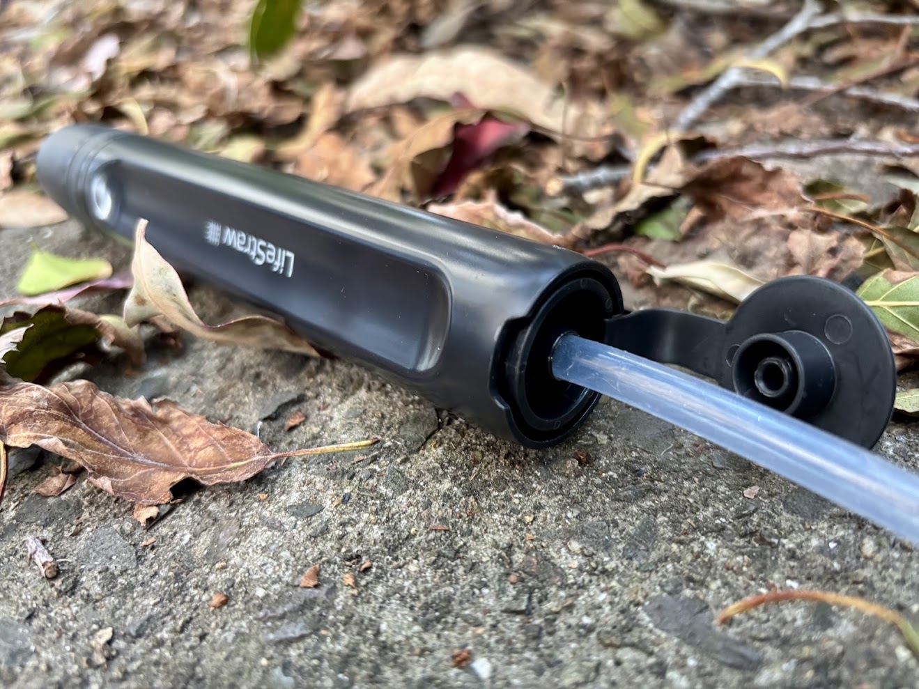 Use the Lifestraw Peak Series filter directly in the water or attach an extension straw for more reach